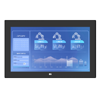 PPC2-CW15-EHL 15.6” Fanless Panel PC Front IP65